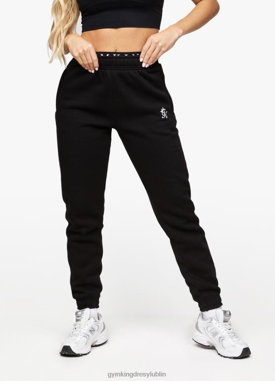 Gym King kobiety Polarowy jogger z liniową taśmą TBB0Z600 odzież czarny