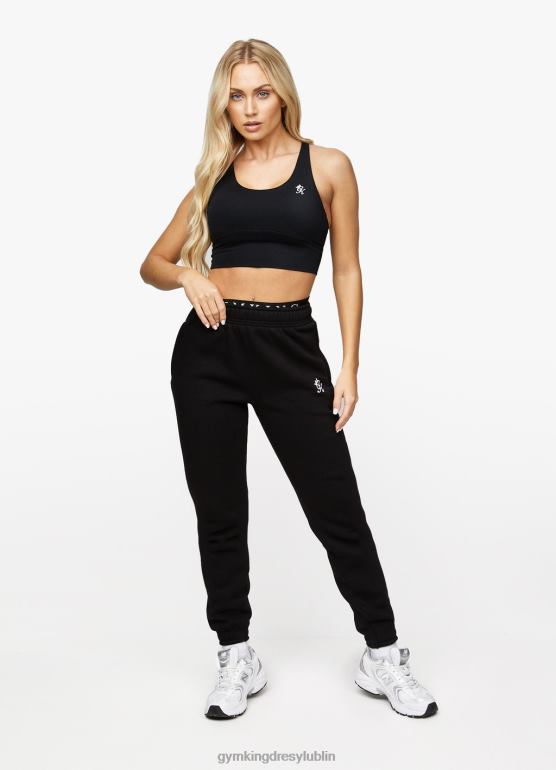 Gym King kobiety Polarowy jogger z liniową taśmą TBB0Z600 odzież czarny