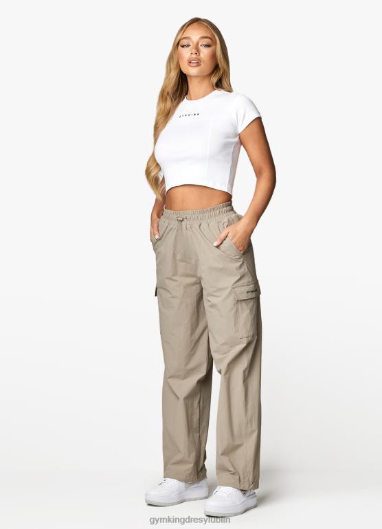 Gym King kobiety Użytkowe, tkane spodnie cargo TBB0Z591 odzież mokka