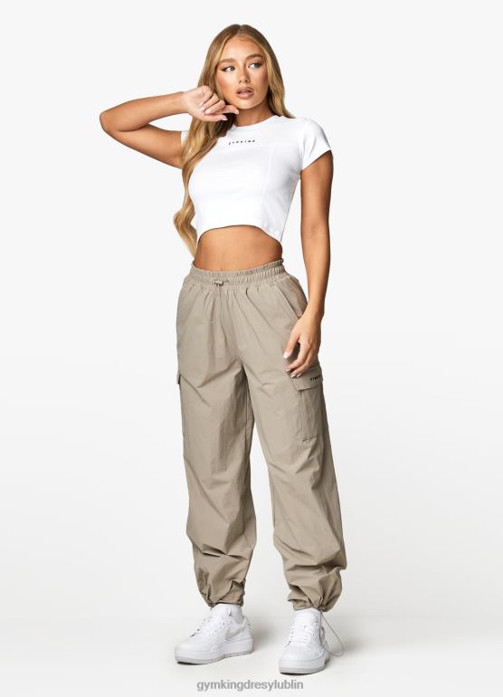 Gym King kobiety Użytkowe, tkane spodnie cargo TBB0Z591 odzież mokka