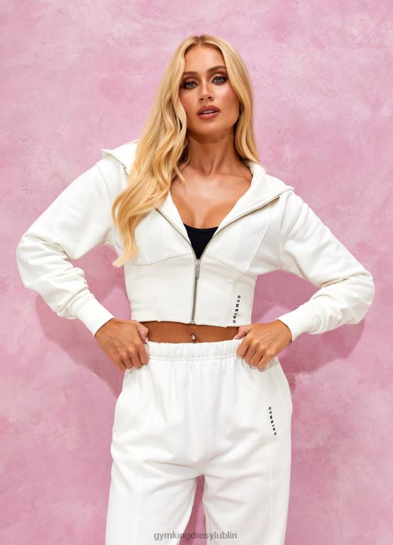 Gym King kobiety Malibu gorsetowy detal fz kaptur TBB0Z612 odzież krem