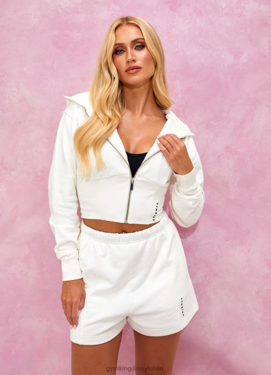 Gym King kobiety Malibu gorsetowy detal fz kaptur TBB0Z612 odzież krem