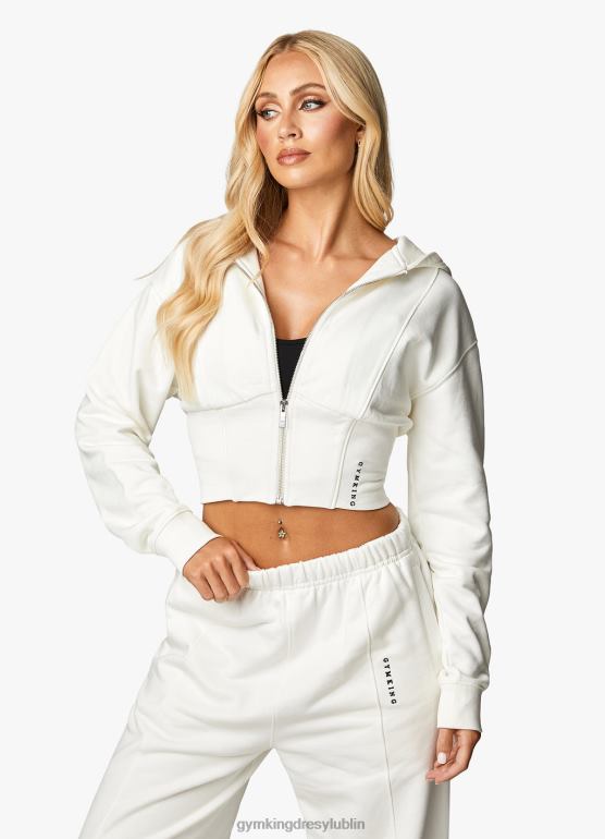 Gym King kobiety Malibu gorsetowy detal fz kaptur TBB0Z612 odzież krem