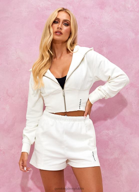 Gym King kobiety Malibu gorsetowy detal fz kaptur TBB0Z612 odzież krem