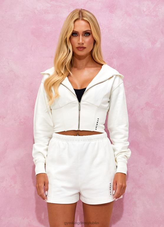 Gym King kobiety Malibu gorsetowy detal fz kaptur TBB0Z612 odzież krem