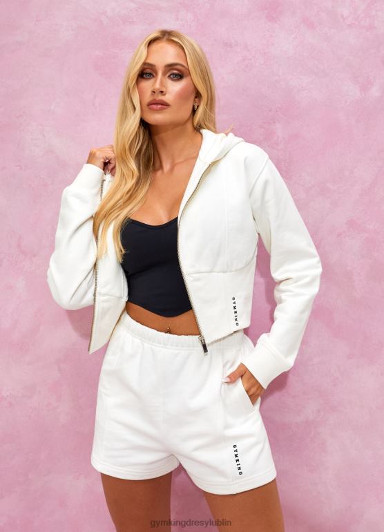 Gym King kobiety Malibu gorsetowy detal fz kaptur TBB0Z612 odzież krem