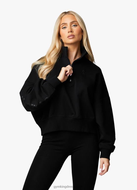Gym King kobiety istotny lejek o łuku liniowym TBB0Z619 odzież czarny