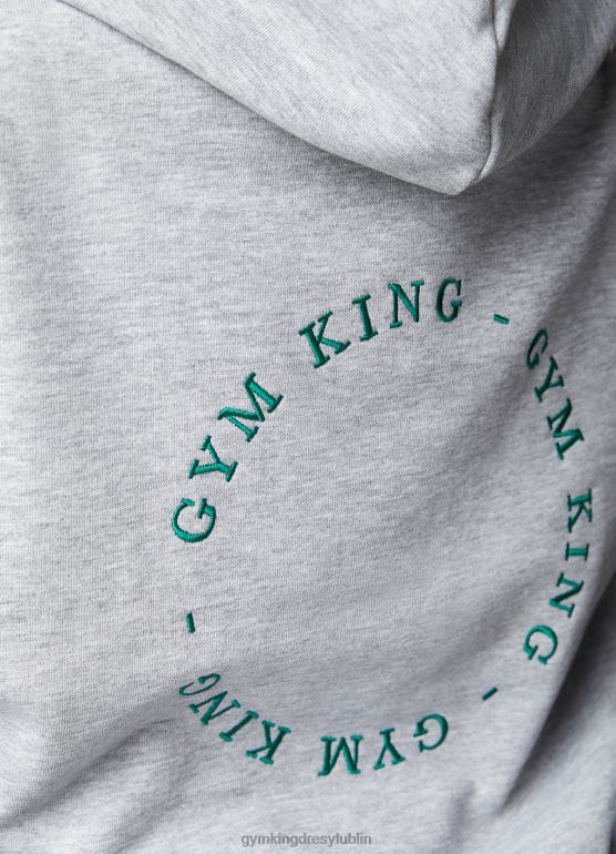 Gym King kobiety naładuj duży kaptur TBB0Z621 odzież jasnoszary melanż