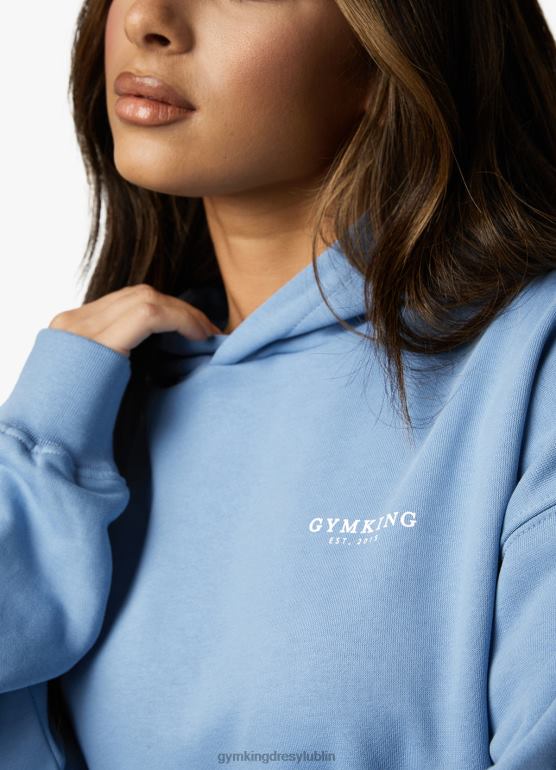 Gym King kobiety ustalony kaptur o swobodnym kroju TBB0Z613 odzież nadmorski błękit