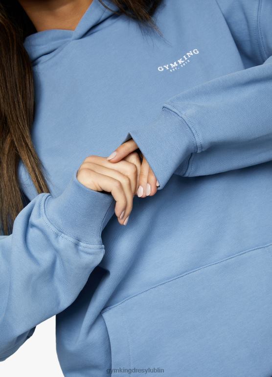 Gym King kobiety ustalony kaptur o swobodnym kroju TBB0Z613 odzież nadmorski błękit