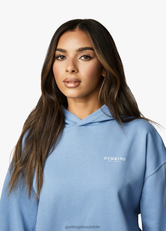 Gym King kobiety ustalony kaptur o swobodnym kroju TBB0Z613 odzież nadmorski błękit