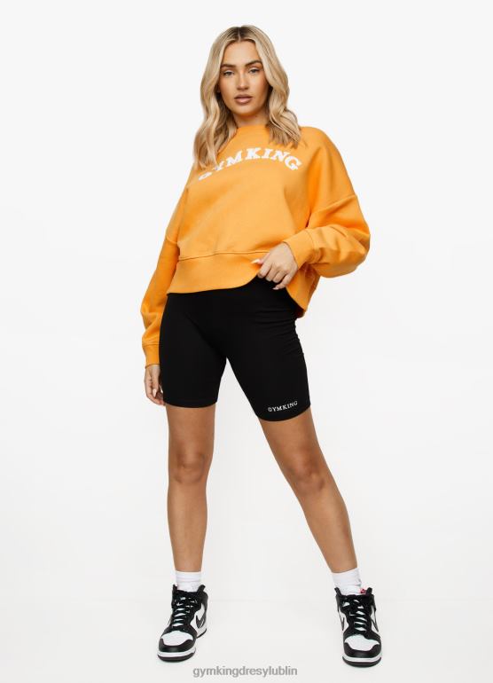 Gym King kobiety załoga boucle'a TBB0Z633 odzież złota pomarańcza