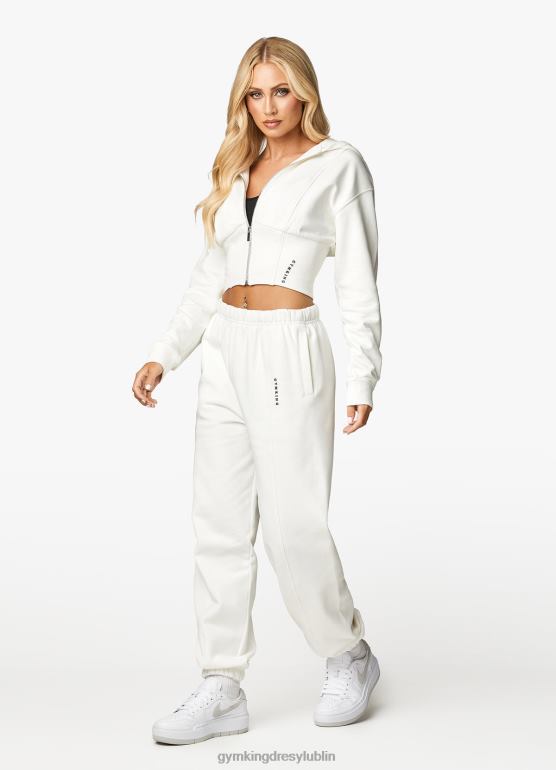 Gym King kobiety Gorset malibu fz z kapturem i joggerem TBB0Z563 odzież krem