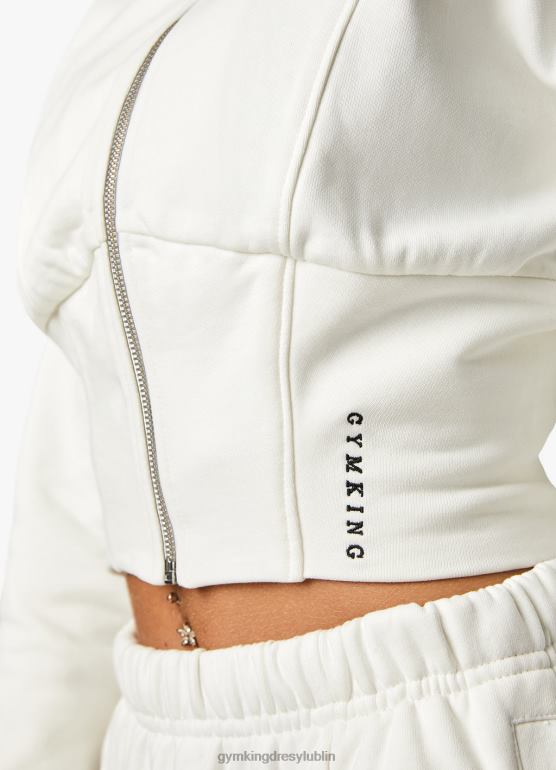 Gym King kobiety Gorset malibu fz z kapturem i joggerem TBB0Z563 odzież krem