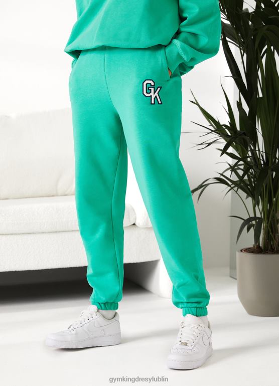 Gym King kobiety dres uniwersytecki TBB0Z573 odzież zielony jadeit