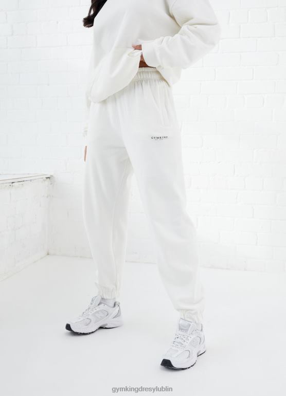 Gym King kobiety ustalony luźny dres TBB0Z569 odzież krem