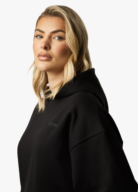 Gym King kobiety ustalony luźny dres TBB0Z576 odzież czarny