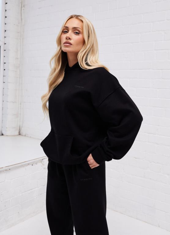 Gym King kobiety ustalony luźny dres TBB0Z576 odzież czarny