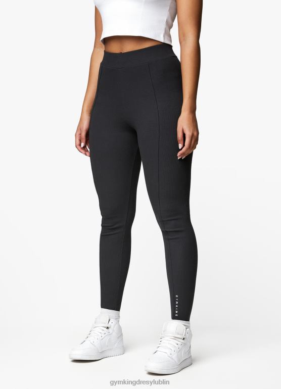 Gym King kobiety Legginsy z podwyższonym szwem w cieniu TBB0Z321 odzież ciemna cyna