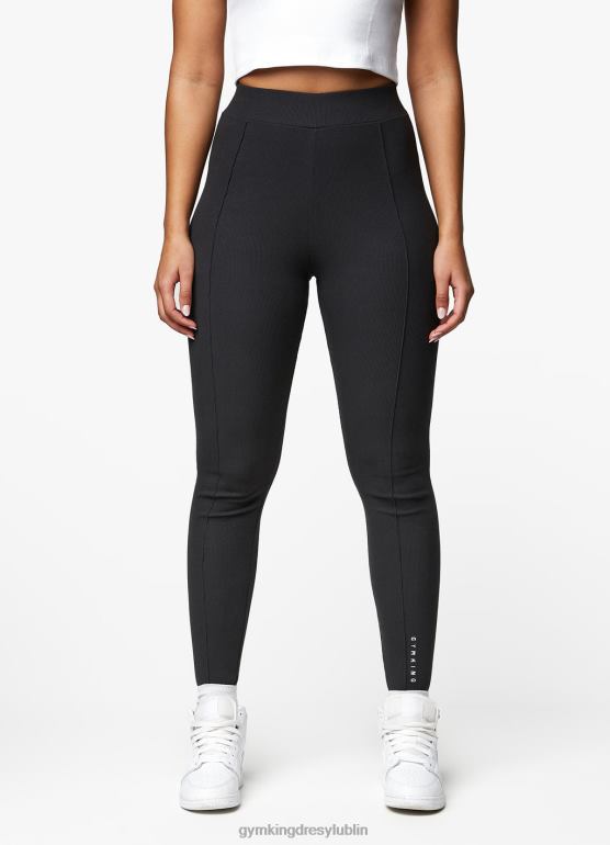 Gym King kobiety Legginsy z podwyższonym szwem w cieniu TBB0Z321 odzież ciemna cyna