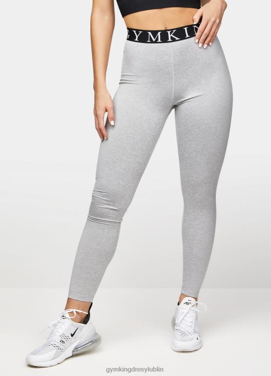 Gym King kobiety efektowne legginsy TBB0Z329 odzież szary melanż