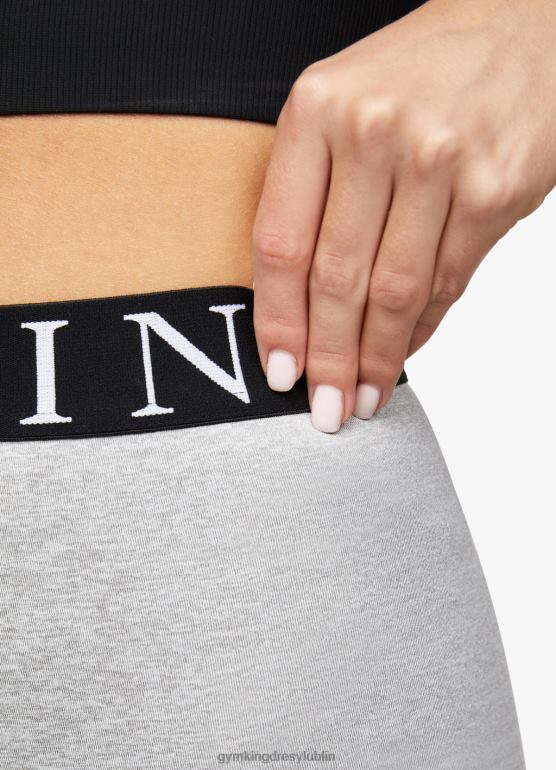 Gym King kobiety efektowne legginsy TBB0Z329 odzież szary melanż