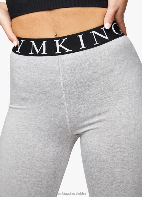 Gym King kobiety efektowne legginsy TBB0Z329 odzież szary melanż