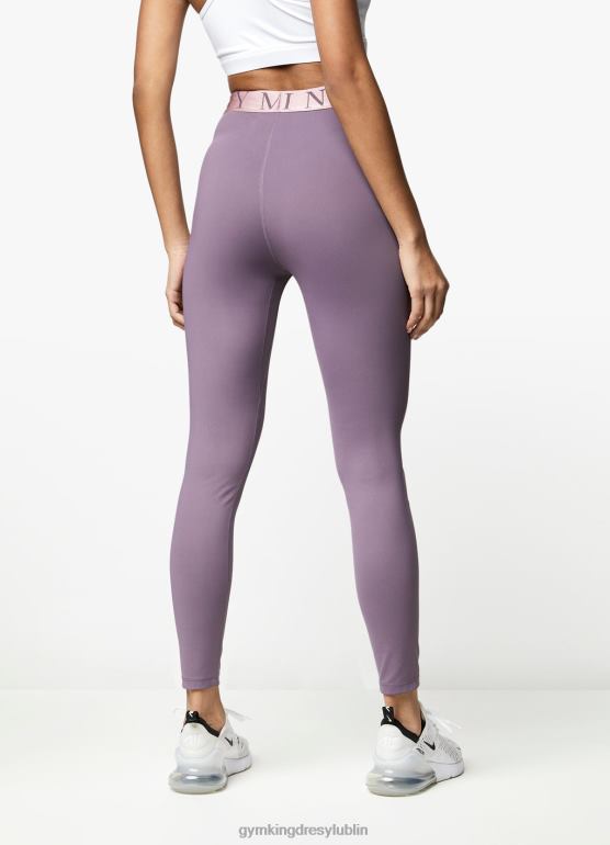 Gym King kobiety efektowne legginsy TBB0Z332 odzież śliwkowy/ciemnofioletowy