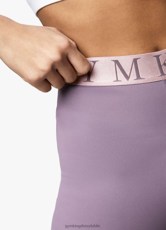 Gym King kobiety efektowne legginsy TBB0Z332 odzież śliwkowy/ciemnofioletowy