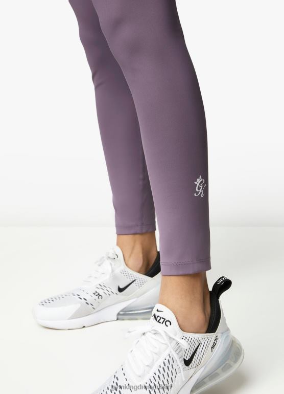 Gym King kobiety efektowne legginsy TBB0Z332 odzież śliwkowy/ciemnofioletowy