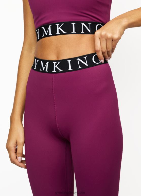 Gym King kobiety efektowne legginsy TBB0Z333 odzież śliwka