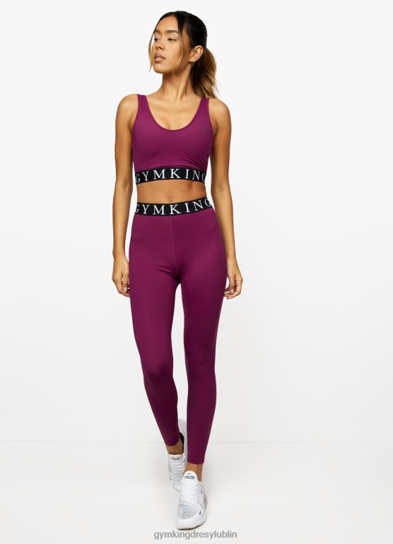 Gym King kobiety efektowne legginsy TBB0Z333 odzież śliwka