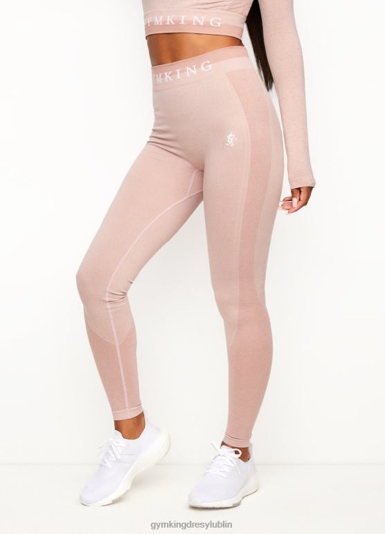 Gym King kobiety legginsy o bezszwowych wynikach TBB0Z339 odzież różowa beza