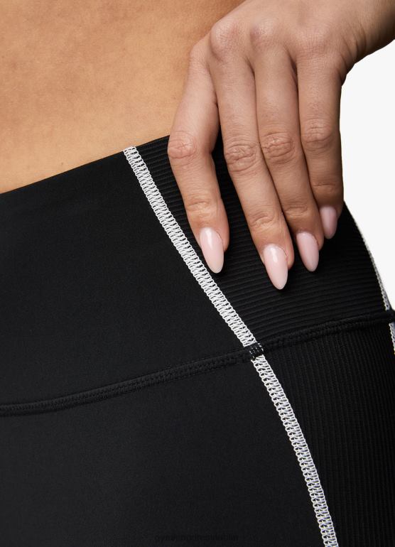 Gym King kobiety motywuj legginsy TBB0Z336 odzież czarny biały