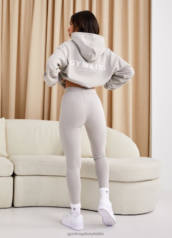 Gym King kobiety sprawdzone legginsy z dżerseju TBB0Z319 odzież mroczna szałwia