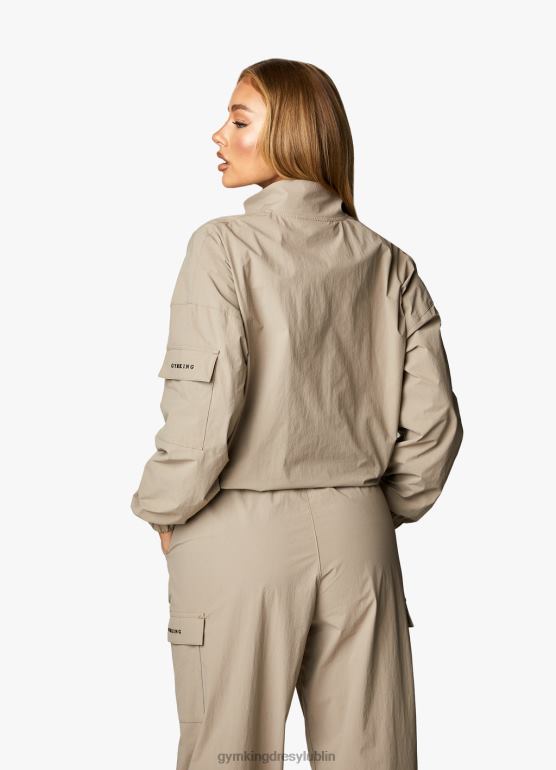 Gym King kobiety Użytkowa tkana kurtka TBB0Z634 odzież mokka