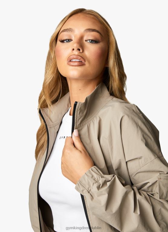 Gym King kobiety Użytkowa tkana kurtka TBB0Z634 odzież mokka