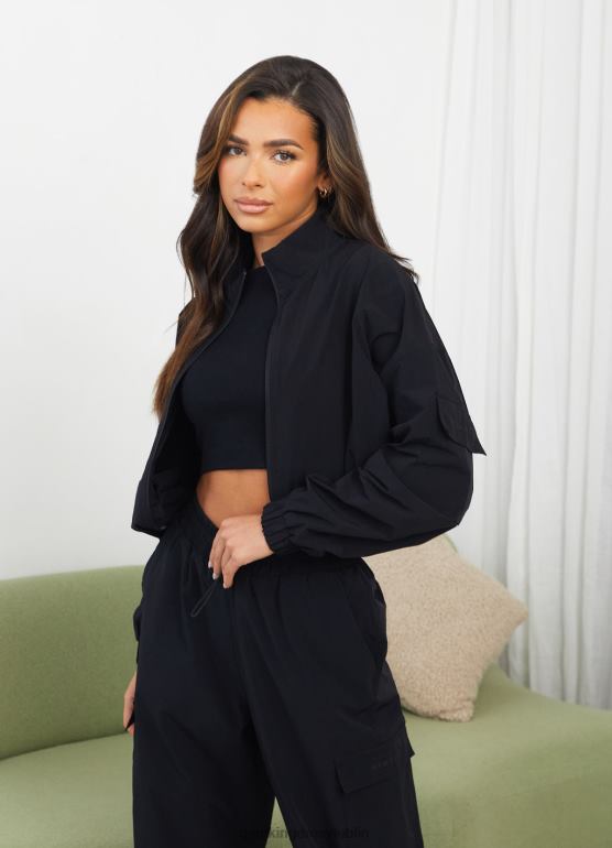 Gym King kobiety Użytkowa tkana kurtka TBB0Z636 odzież czarny