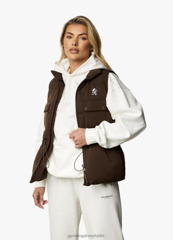 Gym King kobiety kamizelka użytkowa TBB0Z637 odzież czekolada