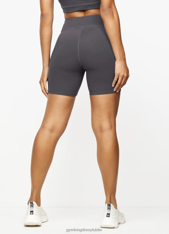 Gym King kobiety Krótkie spodenki rowerowe stamina zip z przodu TBB0Z502 odzież grafit/złoty pomarańcz