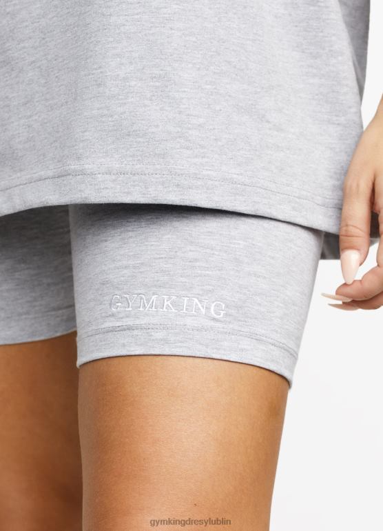 Gym King kobiety liniowy krótki TBB0Z513 odzież szary melanż