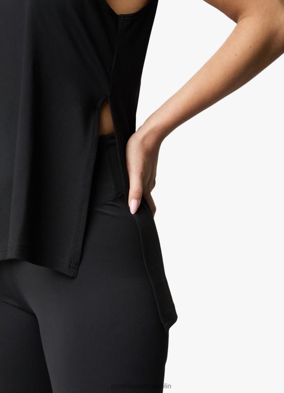 Gym King kobiety Kamizelka z rozcięciem 365 TBB0Z531 odzież czarny