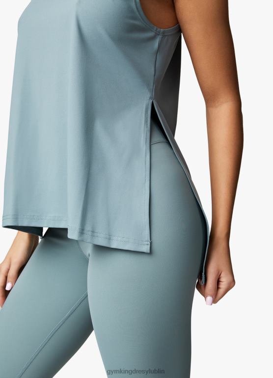 Gym King kobiety Kamizelka z rozcięciem 365 TBB0Z535 odzież szałwia