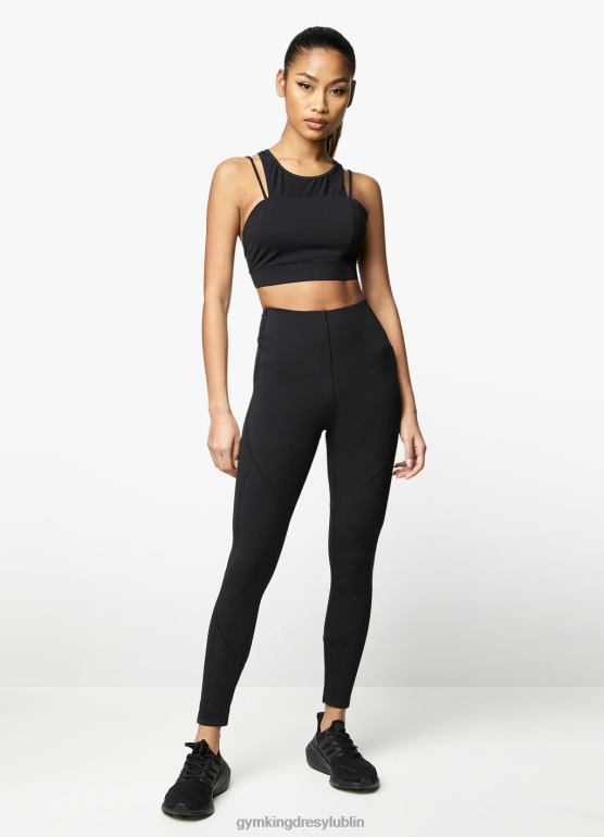 Gym King kobiety Powstańczy stanik sportowy TBB0Z548 odzież czarny