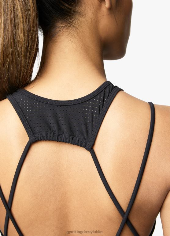 Gym King kobiety Powstańczy stanik sportowy TBB0Z548 odzież czarny