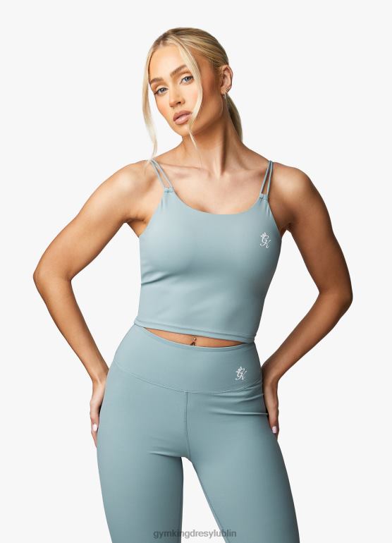 Gym King kobiety Zbiornik o długiej linii 365 TBB0Z525 odzież szałwia