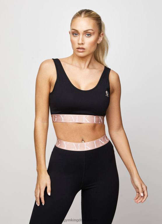Gym King kobiety efektowny biustonosz TBB0Z553 odzież czarny