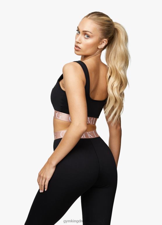 Gym King kobiety efektowny biustonosz TBB0Z553 odzież czarny