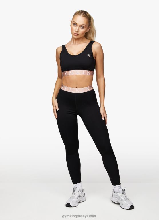 Gym King kobiety efektowny biustonosz TBB0Z553 odzież czarny