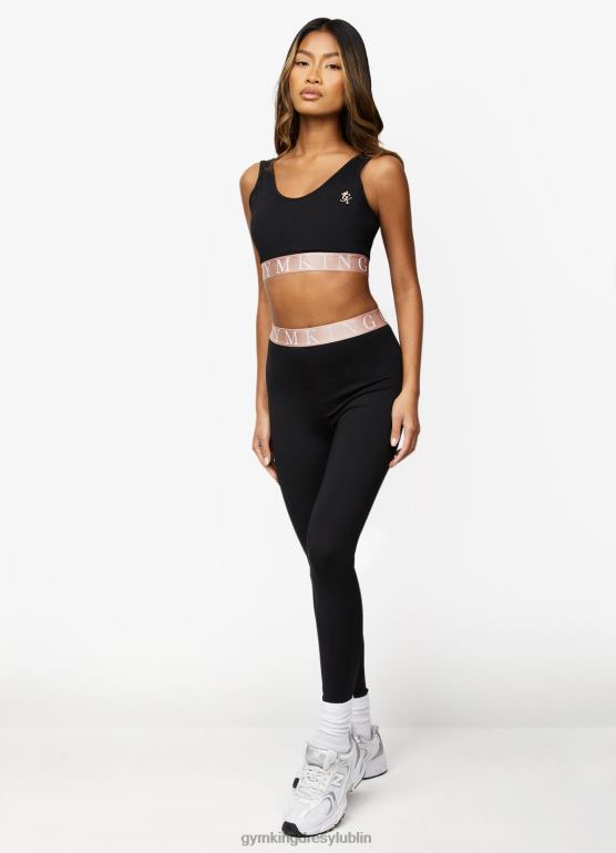 Gym King kobiety efektowny biustonosz TBB0Z553 odzież czarny